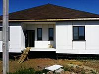 строительство дома из SIP панели фото